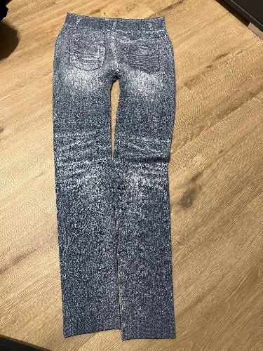 ElleNor Damen Jeggings Jeans Optik Destroyed Look Gr. M 40/42 Blau 2