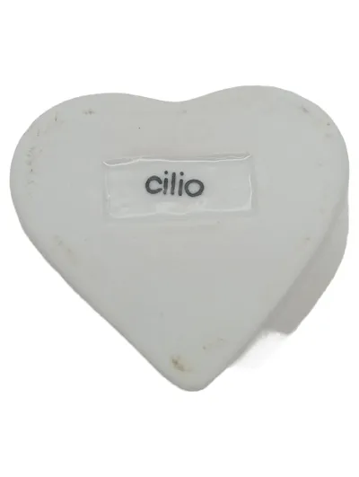 Cilio Herzschale Dipschale Porzellan Weiß Herz 10cm Schälchen
