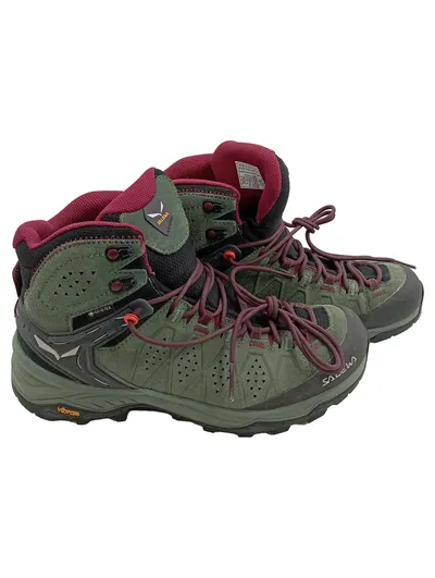 Salewa Alp Trainer 2 Mid GTX Damen Wanderschuhe Outdoorschuhe Grün Gr. 40