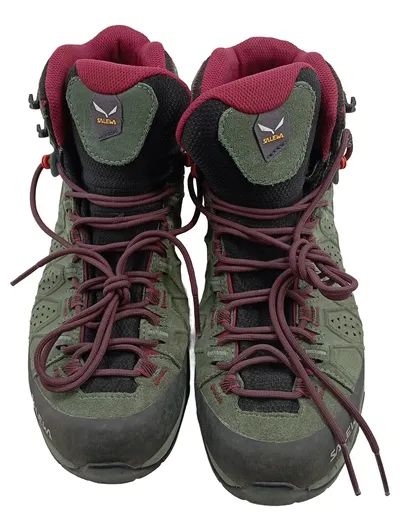 Salewa Alp Trainer 2 Mid GTX Damen Wanderschuhe Outdoorschuhe Grün Gr. 40