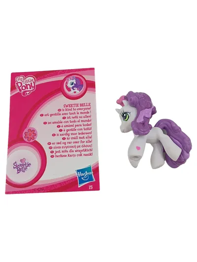 Hasbro My Little Pony Sweetie Belle Spielfigur Weiß Lila mit Karte