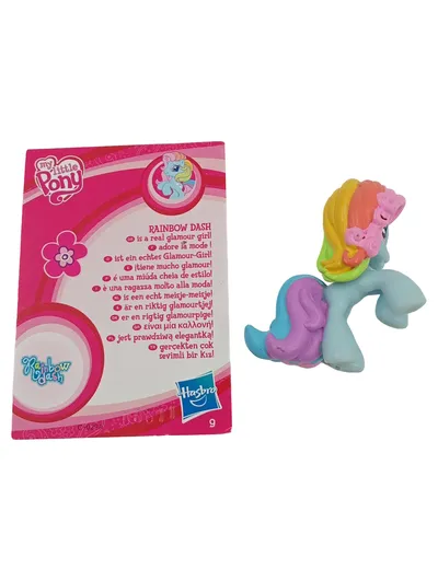 Hasbro My Little Pony Rainbow Dash Sammlerfigur Fan Figur Blau 5 cm