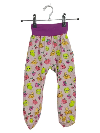 BABAUBA Kinder Pumphose Fruchtprint Gr. 86 Rosa Baumwolle