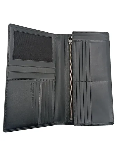 Porsche Design PJ3300 Herren Geldbörse Leder Schwarz Portemonnaie