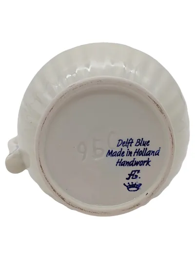 Delft Blue Krug Karaffe Porzellan Handarbeit Holland Blau Weiß 22cm
