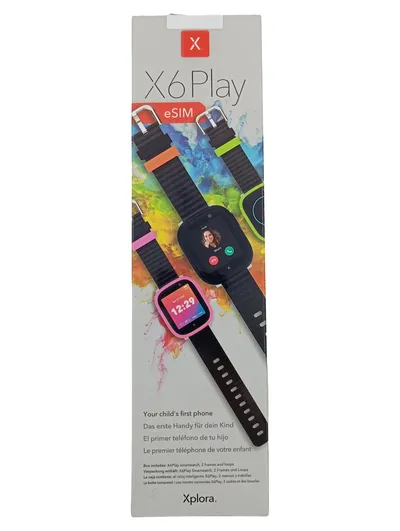 Xplora X6Play eSIM Kinder Smartwatch Schwarz