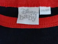 Disney Baby Mickey Maus Baby Body Langarm Schwarz Rot Gr. 74, 80 3