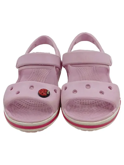 Crocs Kinder Sandalen Rosa Gr. 23 Klettverschluss Sommer