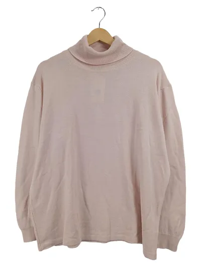Canda Damen Rollkragenpullover Rosa Gr. XL Strickpullover C&A