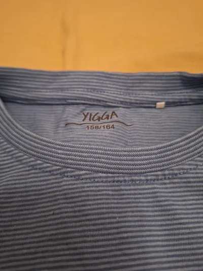 YIGGA Jungen T-Shirt BMX Freestyle Fahrrad Gr. 158/164 Blau Gestreift