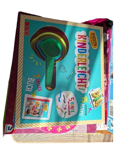 NGV Backen Kinderleicht Kochbuch Set 15 Rezepte 5 Messbecher Kinder