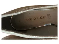 Marco Tozzi Damen Pumps Elegant Silber Leder Gr. 35, 36 Ungleiches Paar 2