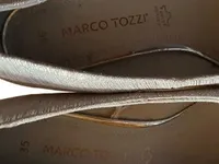 Marco Tozzi Damen Pumps Elegant Silber Leder Gr. 35, 36 Ungleiches Paar 3