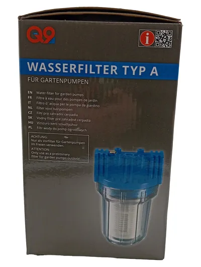 Güde Wasserfilter Typ A für Gartenpumpen 1" IG/AG 5,5 bar Q9