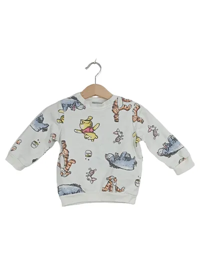 Disney Baby Pullover Winnie Puuh und Freunde Gr. 80 Weiß Baumwolle