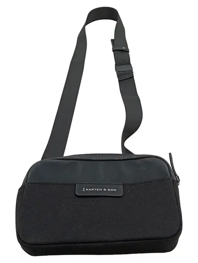 Kapten & Son Umhängetasche Damen Schwarz Polyester Casual