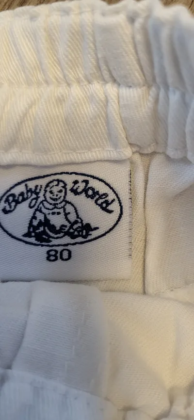 BABY WORLD Kinder Cargo Shorts Weiß Gr. 80 Baumwolle