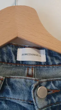 ARMEDANGELS Damen Mom Jeans Straight Leg Blau Gr. 26 Baumwolle 3