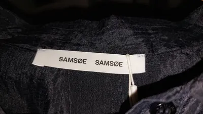 Samsøe Samsøe Damen Hemdblusenkleid Blau Gr. 36;S Casual Knopfleiste