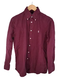 Ralph Lauren Hemd Langarm Herren Rot Gr. XS Relaxed Fit Baumwolle 1