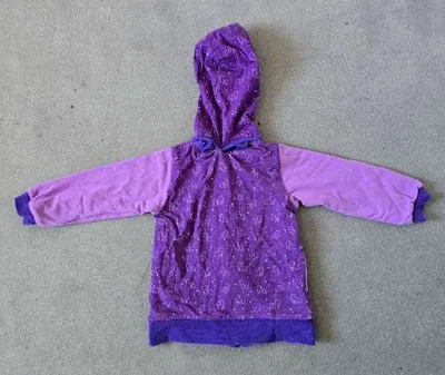 BABAUBA Kinder Sweatjacke Mädchen Gr. 86 Lila Kapuze Pferde-Muster