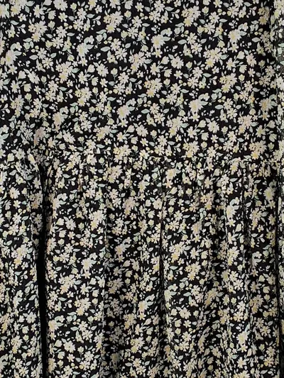 EDITED Damen Sommerkleid Blumenmuster Schwarz Gr. 36 S Freizeitkleid