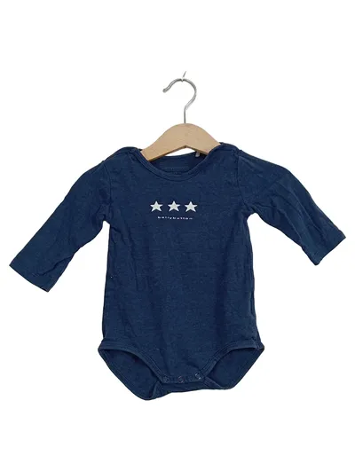 bellybutton Baby Body Langarm Blau Sterne Gr. 68