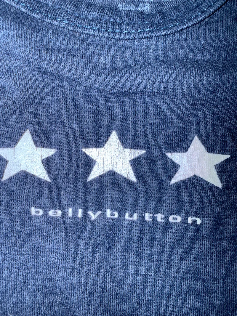 bellybutton Baby Body Langarm Blau Sterne Gr. 68 2