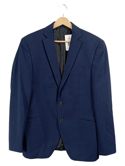 STONES Herren Sakko Blazer Gr. 48 Blau Business Slim Fit