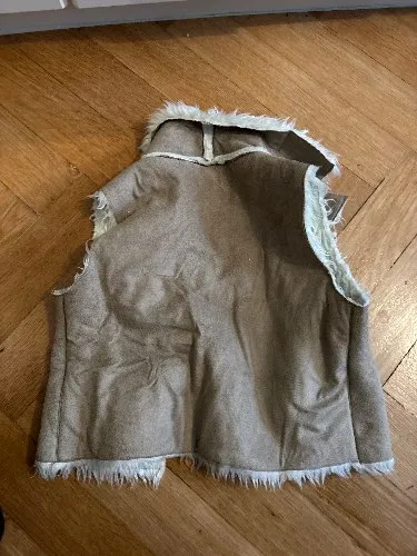 Alive Kinder Fellweste Gr. 116 Beige Elefanten Stickerei Bohemian 7