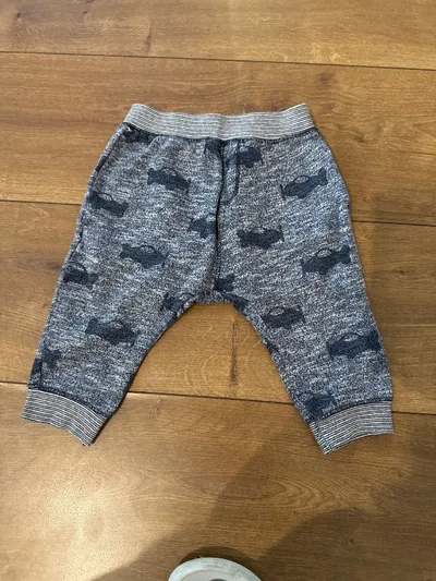 bellybutton Kinder Jogginghose Grau Gr. 68 Auto-Muster Baumwolle