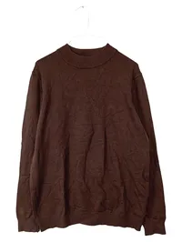 Pull&Bear Herren Pullover Strickpullover Braun Gr. L/40 Basic Viskose 1