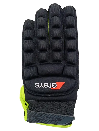 GRAYS International Pro Hockey Handschuh Sporthandschuh Größe S Schwarz/Gelb