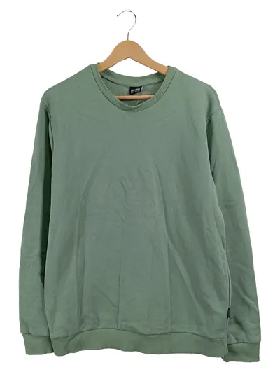 ONLY & SONS Herren Pullover Sweatshirt Grün Gr. 48;M Basic Rundhals