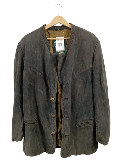 Meindl Trachtenjacke Herren Leder Oliv Gr. 28 XXL Janker