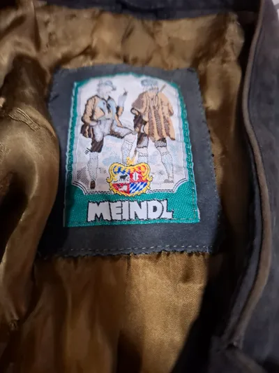 Meindl Trachtenjacke Herren Leder Oliv Gr. 28 XXL Janker