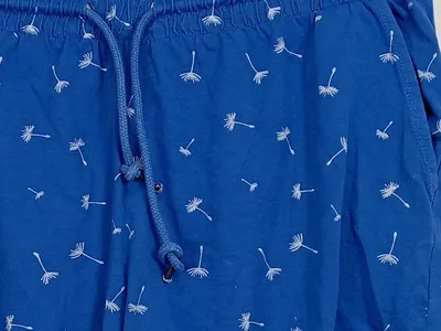 ever.me Damen Shorts Pusteblumen Muster Blau Baumwolle XL