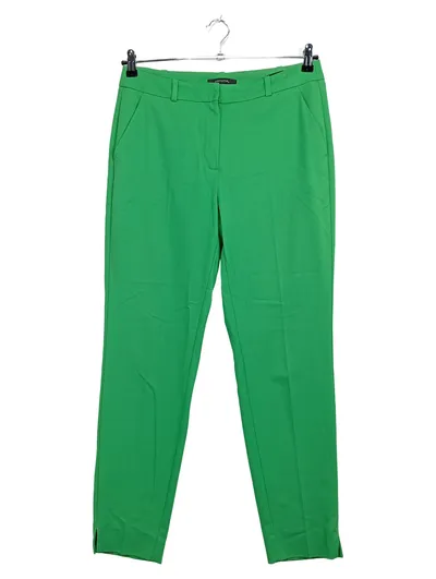 Comma Anzughose Damen Gr. 38 Grün Business Slim Fit Stoffhose