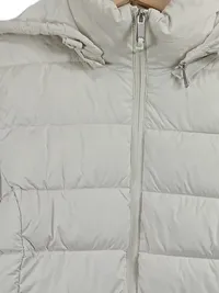 Calvin Klein Damen Steppjacke Beige Gr. 38 M mit Kapuze Casual 4
