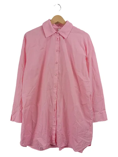 ever.me Damen Hemdblusenkleid Blusenkleid Pink Gr. 36 S Casual