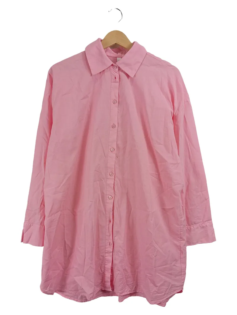 ever.me Damen Hemdblusenkleid Blusenkleid Pink Gr. 36 S Casual 1