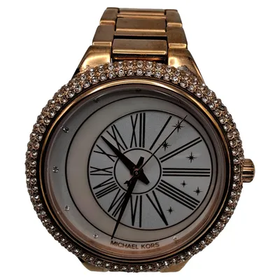 Michael Kors Damen Armbanduhr MK-6551 Roségold Edelstahl Strass