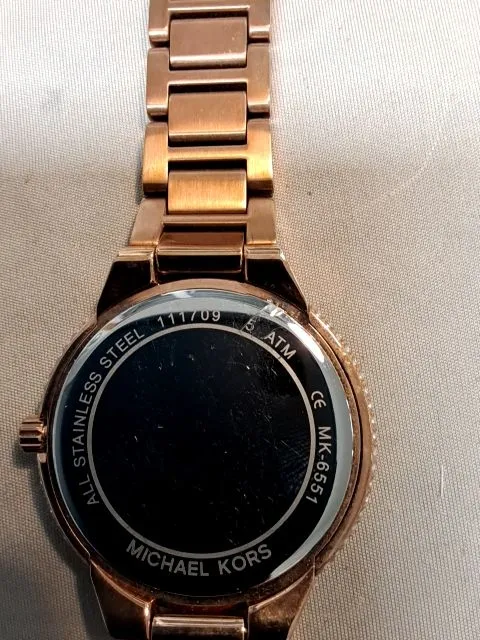 Michael Kors Damen Armbanduhr MK-6551 Roségold Edelstahl Strass 2