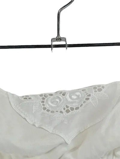 Schiesser Damen Bustier BH Weiß Größe 80B Baumwolle Spitze Trägerlos