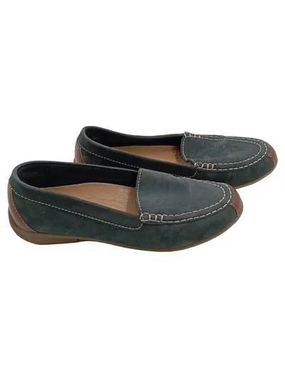 Gabor Damen Slipper Mokassins Leder Petrol Gr 37 Klassisch