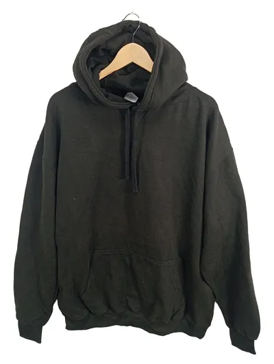 AWDis Kapuzenpullover Herren Schwarz XXL Basic Hoodie Pullover
