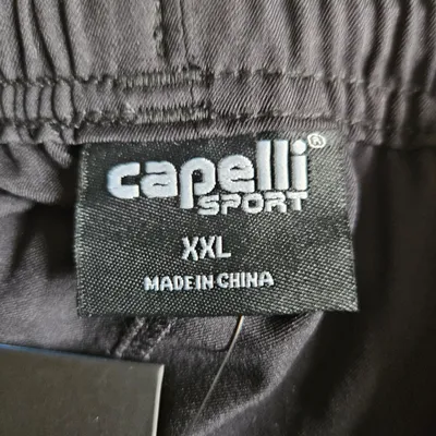Capelli Sport Herren Shorts Sporthose Schwarz XXL Reißverschluss