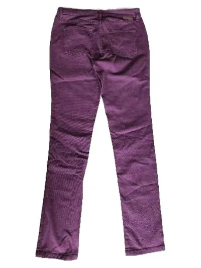 Boden Damen Stoffhose Cordhose Lila Gr. 40 W31 L33 Casual