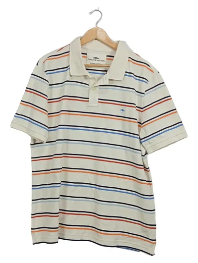Fynch-Hatton Herren Poloshirt Gr. L gestreift Supima Cotton Kurzarm