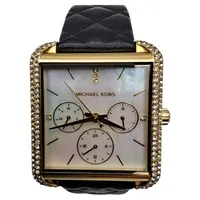 Michael Kors MK-2769 Damenuhr Multifunktion Gold Leder Strass 1